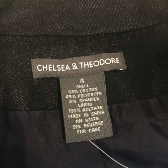 Chelsea & Theodore Jacket Size 4 Indigo Blue NEW - Picture 6 of 11